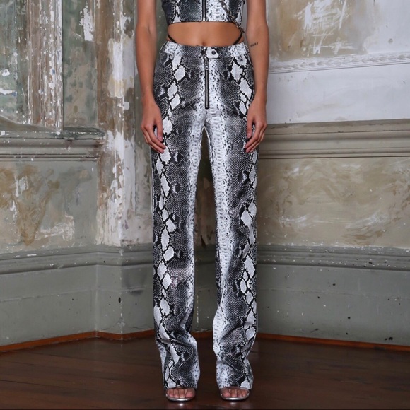 Iamgia Slater Pant In Silver Snake 